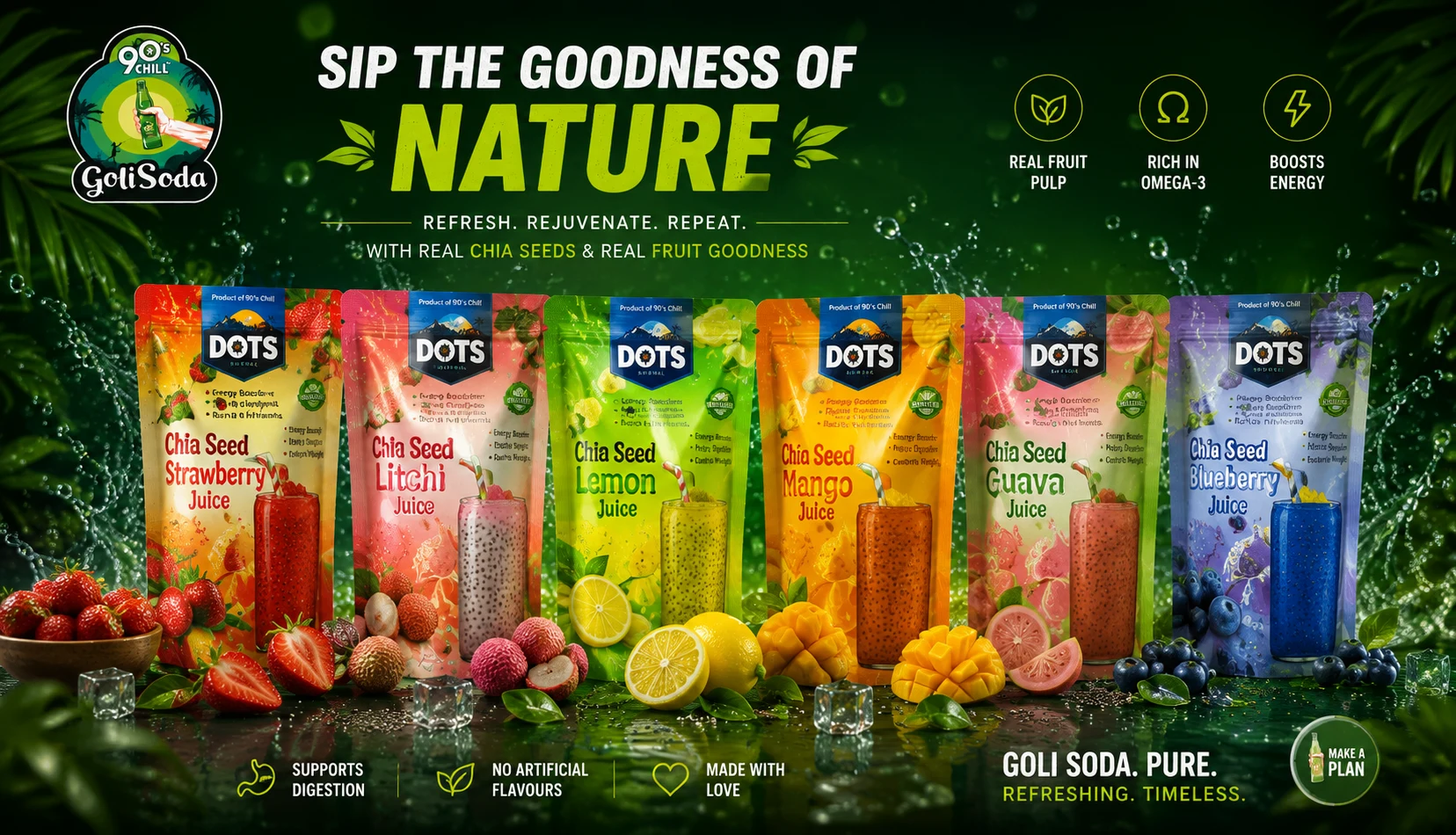 DOTS Chia Seed Juice — Sip The Goodness Of Nature